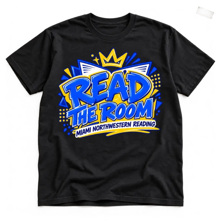 03 / Read the Room — Black tee mockup