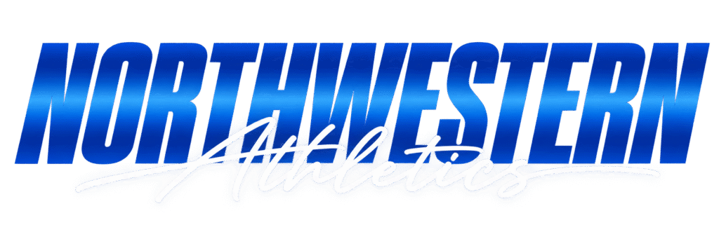 Miami Northwestern Athletics wordmark — royal blue and gold artwork